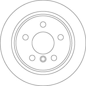 Disc frână TRW ,spate, pentru: MINI (F55), (F56), (F57), CLUBMAN (F54) 1.2-2.0D 09.13- 3