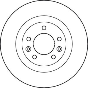 Disc frână TRW ,spate, pentru: PEUGEOT 407 2.0D-3.0D 10.05-