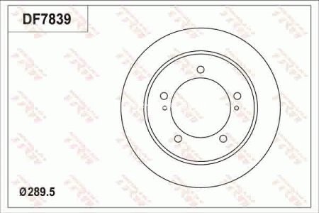 Disc frână TRW ,față / spate, pentru: SUZUKI JIMNY 1.3/1.5 09.98- 3