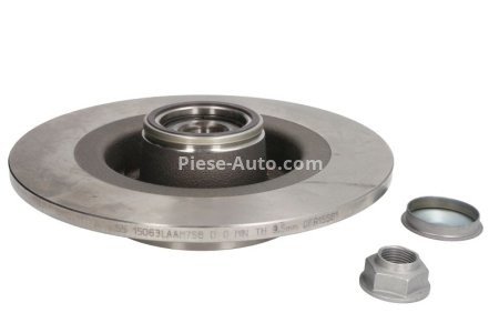 Disc frână TRW cu rulment ,spate, (cu inel ABS) pentru: RENAULT GRAND SCENIC II, LAGUNA II, LATITUDE 1.6-3.0 03.01-