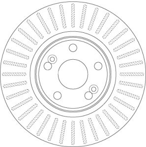 Disc frână TRW ,față, pentru: RENAULT SCENIC I 1.9D/2.0 06.00-08.03 3