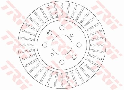 Disc frână TRW ,față, pentru: SUZUKI SWIFT III, SWIFT IV 1.2/1.3D/1.6 05.06- 3