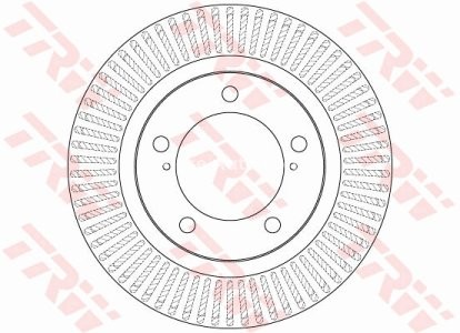 Disc frână TRW ,față, pentru: TOYOTA LAND CRUISER 200 4.5D-5.7 08.07- 3