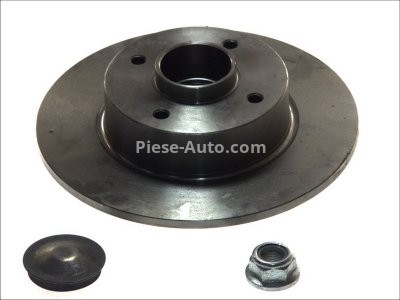 Disc frână ATE, spate, cu rulment (cu inel ABS) pentru: DACIA SANDERO II; NISSAN NOTE; RENAULT CLIO III, CLIO III/HATCHBACK, MEGANE II, MODUS, TWINGO II, WIND 0.9-2.0 09.02-