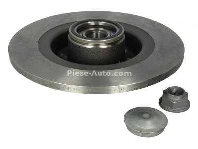 Disc frână ATE, spate, cu rulment (cu inel ABS) pentru: RENAULT GRAND SCENIC II, LAGUNA II, LATITUDE 1.6-3.0 03.01-