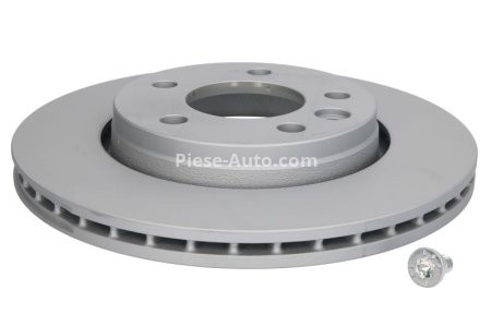 Disc frână ATE, spate,  (puternic carbonatat; cu suruburi) pentru: VW CALIFORNIA T5 CAMPER, CALIFORNIA T6 CAMPER, MULTIVAN T5, MULTIVAN T6, TRANSPORTER T5 1.9D-Electric 04.03-