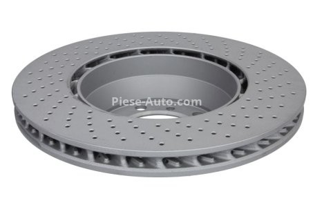 Disc frână ATE, spate, stânga (modelat / puternic carbonatat) se potrivește: PORSCHE 911, 911 SPEEDSTER, 911 TARGA 3.0-3.8 03.99-12.19