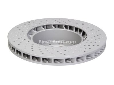 Disc frână ATE, față, dreapta (modelat / puternic carbonatat) se potrivește: PORSCHE BOXSTER, CAYMAN 2.7/3.4 04.12-