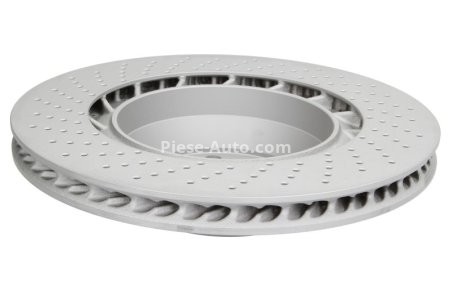 Disc frână ATE, spate, dreapta (modelat / puternic carbonatat) se potrivește: PORSCHE 911 3.6/3.8 03.06-12.12 2