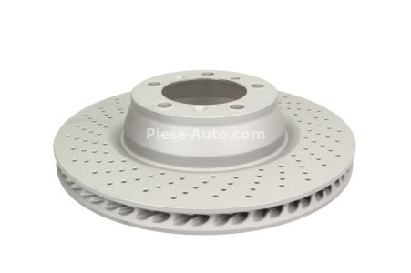 Disc frână ATE, spate, stânga (modelat / puternic carbonatat) se potrivește: PORSCHE 911 3.6/3.8 03.06-12.12