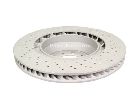 Disc frână ATE, spate, stânga (modelat / puternic carbonatat) se potrivește: PORSCHE 911 3.6/3.8 03.06-12.12