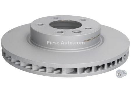 Disc frână ATE, față, stânga (modelat / puternic carbonatat) se potrivește: PORSCHE CAYENNE; VW TOUAREG 2.5D-6.0 09.02-03.18