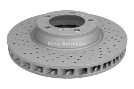 Disc frână ATE, față, stânga (modelat / puternic carbonatat) se potrivește: PORSCHE 718 BOXSTER, 718 CAYMAN, 911, 911 SPEEDSTER, 911 TARGA 2.5-3.8 06.00-