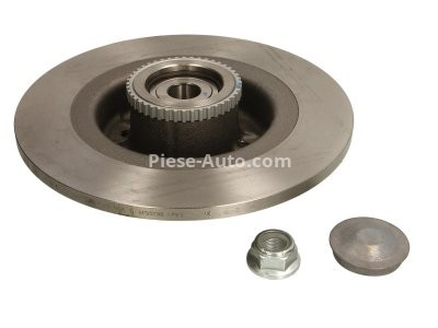 Disc frână BOSCH, cu rulment, spate, (cu inel ABS) pentru: RENAULT GRAND SCENIC II, MEGANE I, MEGANE SCENIC, SCENIC I, SCENIC II 1.4-2.0 03.97-08.06