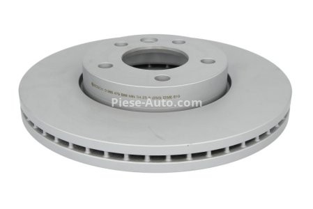 Disc frână BOSCH, față, pentru: VW CALIFORNIA T5 CAMPER, CALIFORNIA T6 CAMPER, MULTIVAN T5, MULTIVAN T6, TOUAREG, TRANSPORTER T4, TRANSPORTER T5, TRANSPORTER T6 1.9D-Electric 10.92-