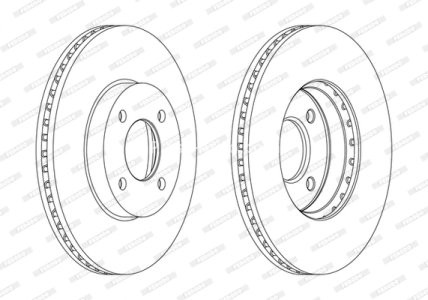 Set discuri frână FERODO (2 buc.) față, se potrivește: BMW 1502-2002 (E10); NISSAN MICRA IV, NOTE 1.2-2.0 09.67- 1