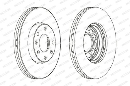 Set discuri frână FERODO (2 buc.) față, se potrivește: CHEVROLET ASTRA, CORSA; OPEL ASTRA G, ASTRA G CLASSIC, ASTRA G/KOMBI, ZAFIRA A 1.2-2.0D 08.94-12.11 3