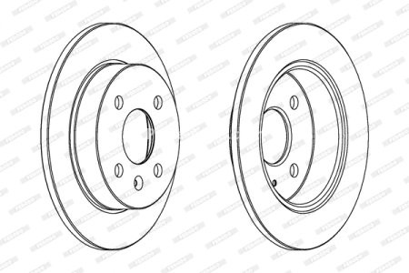 Set discuri frână FERODO (2 buc.) spate, se potrivește: CHEVROLET CORSA; OPEL ASTRA G, ASTRA G CLASSIC, ASTRA G/KOMBI, ASTRA H, ASTRA H CLASSIC, ASTRA H GTC 1.2-2.0D 08.94- 3