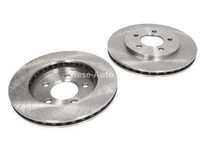 Set discuri frână FERODO (2 buc.) față, se potrivește: CHRYSLER CARAVAN, GRAND VOYAGER III, VOYAGER III; DODGE CARAVAN; PLYMOUTH VOYAGER 2.0-3.8 01.95-03.01