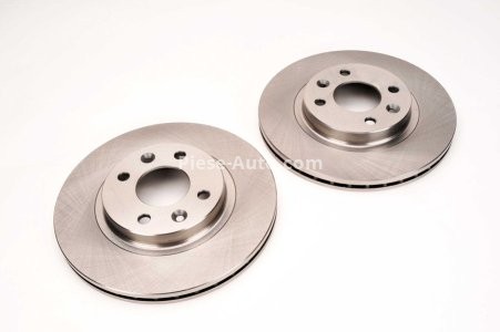 Set discuri frână DELPHI (2 buc.) ,față,  pentru: DACIA LOGAN, LOGAN EXPRESS, LOGAN II, LOGAN MCV, SANDERO, SANDERO II; NISSAN KUBISTAR; RENAULT 19 I, 19 I CHAMADE 1.0-2.0 06.89-