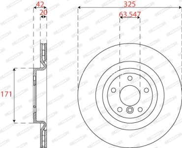 Set discuri frână FERODO (2 buc.) spate, se potrivește: JAGUAR F-PACE, I-PACE, XE, XF II, XF SPORTBRAKE; LAND ROVER DISCOVERY SPORT, RANGE ROVER VELAR 1.5H-Electric 09.14-