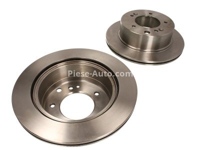 Set discuri frână DELPHI (2 buc.) spate, pentru: KIA SORENTO I; MITSUBISHI PAJERO CLASSIC 2.4/2.5D/3.3 07.01-