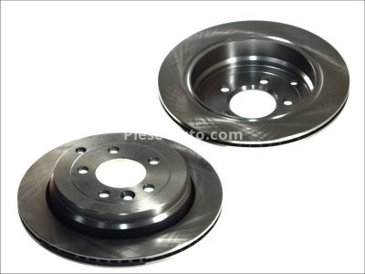 Set discuri frână FERODO (2 buc.) spate, se potrivește: LAND ROVER DISCOVERY III, DISCOVERY IV, RANGE ROVER SPORT I 2.7D/4.0 07.04-12.18