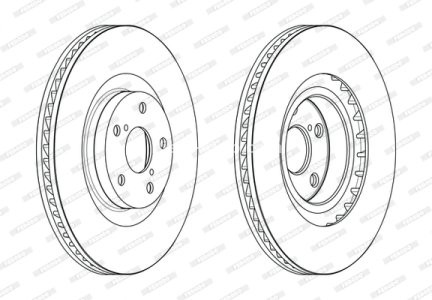 Disc frână FERODO, față, dreapta, se potrivește: LEXUS GS 3.5 08.05-11.11
