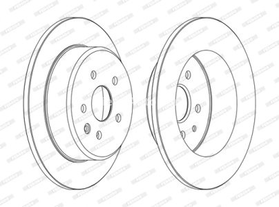 Set discuri frână FERODO (2 buc.) spate, se potrivește: LEXUS GS, IS I, IS SPORTCROSS, SC; TOYOTA ALTEZZA, ALTEZZA GITA, ARISTO, MARK II IX, VEROSSA 2.0-4.3 08.97-11.11 3