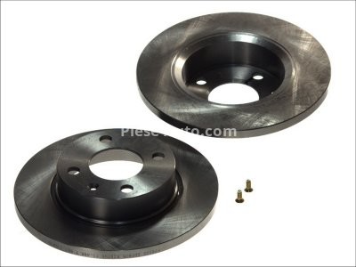 Set discuri frână FERODO (2 buc.) față, se potrivește: SKODA FAVORIT, FAVORIT FORMAN, FELICIA CUBE, FELICIA I, FELICIA II; VW CADDY II 1.3/1.6/1.9D 05.89-04.02