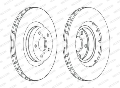 Set discuri frână FERODO (2 buc.) față, se potrivește: SUBARU BRZ, FORESTER, IMPREZA, LEGACY III, LEGACY IV, LEGACY V, OUTBACK, XV 1.6-3.0 03.94-