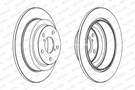 Set discuri frână FERODO (2 buc.) spate, se potrivește: SUBARU FORESTER, IMPREZA, LEGACY I, LEGACY II, LEGACY IV, LEGACY OUTBACK, REX II 0.7-3.0 08.82-08.09