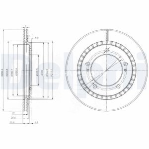Set discuri frână DELPHI (2 buc.) ,față,  pentru: SUZUKI GRAND VITARA I 1.6/2.0 03.98-07.03
