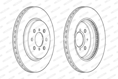 Set discuri frână FERODO (2 buc.) față, se potrivește: SUZUKI SWIFT IV 1.2/1.3D 10.10-