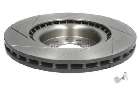 Disc frână BREMBO, față,  (puternic carbonatat; cu suruburi) pentru: ASTON MARTIN DB9 VOLANTE, DB9TAGE, VANTAGE VOLANTE, VANTAGETAGE 4.3/4.7/6.0 01.04-07.18