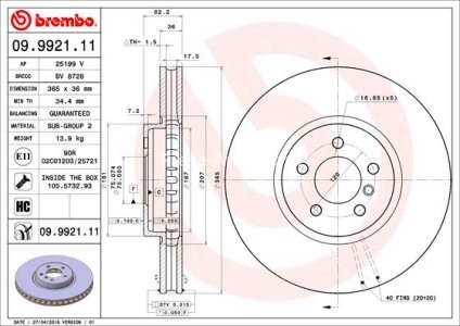 Disc frână BREMBO, față,  (puternic carbonatat; cu suruburi) pentru: BMW X5 (E70), X5 (F15, F85), X6 (E71, E72), X6 (F16, F86) 3.0-4.8 10.06-07.19 3