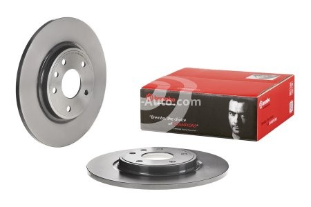 Disc frână BREMBO, spate,  (pentru frine intarite) pentru: CHRYSLER TOWN & COUNTRY, VOYAGER V; DODGE GRAND, JOURNEY; FIAT FREEMONT; LANCIA VOYAGER; VW ROUTAN 2.0D-3.6LPG 09.10- 3