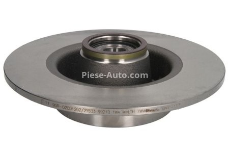 Disc frână BREMBO, cu rulment, spate,  (cu inel ABS) pentru: DACIA SANDERO II; NISSAN NOTE; RENAULT CLIO III, CLIO III/HATCHBACK, MEGANE II, MEGANE II/KOMBI, MODUS 0.9-2.0 09.02-