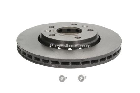 Disc frână BREMBO, față,  (puternic carbonatat; cu suruburi) pentru: DACIA DUSTER, DUSTER/SUV; NISSAN JUKE, TERRANO, TOWNSTAR, TOWNSTAR/MINIVAN; RENAULT ARKANA I 1.0-Electric 10.07-