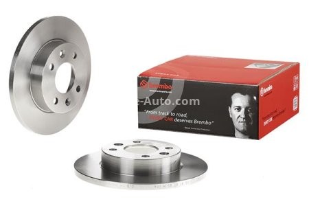 Disc frână BREMBO, față, pentru: DACIA 1310, LOGAN, NOVA, SANDERO; RENAULT 11, 19 I, 19 I CHAMADE, 19 II, 19 II CHAMADE, 19 II/HATCHBACK, 21, 9, CLIO I 1.0-Electric 09.81- 3