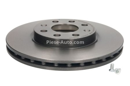 Disc frână BREMBO, față, pentru: FIAT DOBLO, DOBLO/MINIVAN, GRANDE PUNTO, PUNTO, PUNTO EVO, PUNTO EVO/HATCHBACK, PUNTO/HATCHBACK, STILO; LANCIA YPSILON; OPEL ADAM 0.9-1.9D 10.01-