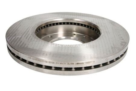 Disc frână BREMBO, față, pentru: HYUNDAI H-1 CARGO, H-1 TRAVEL 2.4/2.5D 02.08-