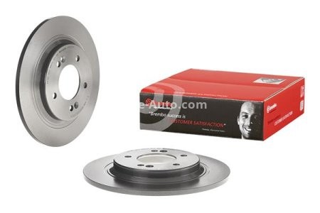 Disc frână BREMBO, spate,  pentru: HYUNDAI CRETA, GRANDEUR, I30, IONIQ, KONA, KONA/SUV; KIA CADENZA I, CEED, NIRO, NIRO I, OPTIMA, PROCEED, SOUL II, XCEED 1.0-Electric 01.10-