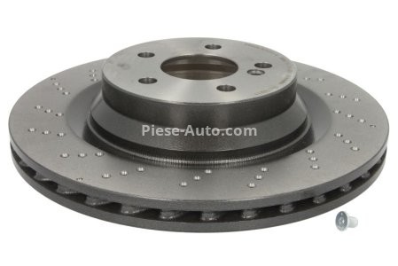 Disc frână BREMBO, spate,  pentru: MERCEDES CLS (C219), E T-MODEL (S211), E (W211) 5.4/5.5/6.2 10.02-12.10 1