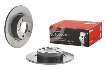 Disc frână BREMBO, spate,  pentru: MINI COUNTRYMAN (R60), PACEMAN (R61) 1.6 11.12-10.16