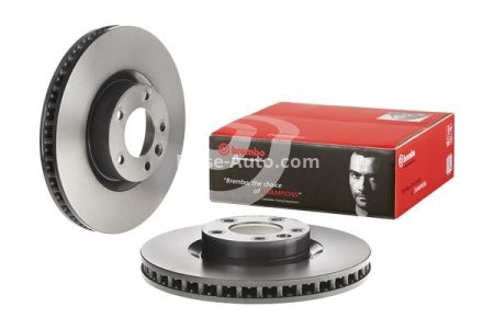 Disc frână BREMBO, față, stânga, pentru: PORSCHE CAYENNE; VW TOUAREG 3.0D-4.8 11.04-