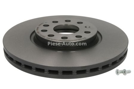 Disc frână BREMBO, față,  (puternic carbonatat; cu suruburi) pentru: SEAT ALHAMBRA, TARRACO; SKODA KODIAQ; VW SHARAN, TIGUAN, TIGUAN/SUV 1.4-2.0D 05.10-