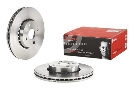 Disc frână BREMBO, față, pentru: TOYOTA COROLLA, COROLLA VERSO 1.8/2.0D 12.01-02.07