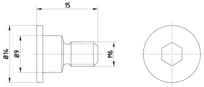 Șurubul de fixare a discului de frana față /spate (M6x1x15 2 bucati in pachet) pentru: MERCEDES 124 (A124), 124 T-MODEL (S124), 124 (W124), C T-MODEL (S202), C (W202), CLK (A208) 1.8-7.3 12.84- 3