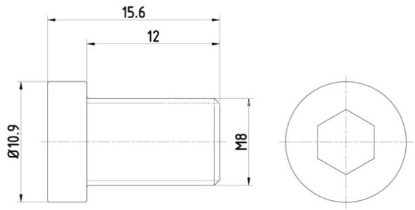 Șurubul de fixare a discului de frana față /spate (M8x1,25x15,6 2 bucati in pachet) pentru: BMW 1 (E82), 2 (F22, F87), 2 (G42, G87), 3 (E30), 3 (E46), 3 (E90), 3 (E92), 3 (E93) 1.6-5.6 06.81-